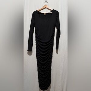Shapellx Elegant Black Long Sleeve Dress